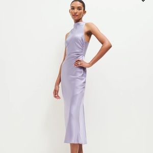 Reformation Casette Silk Dress in Aura size 2 Brand NWT